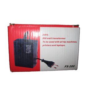Seven Star Travel Size Small FX-200 Watt Voltage Converter Transformer